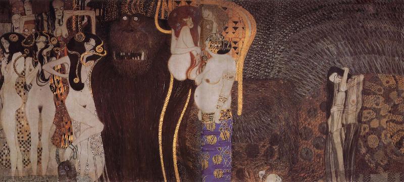 Gustav Klimt The Beethoven Sweden oil painting art